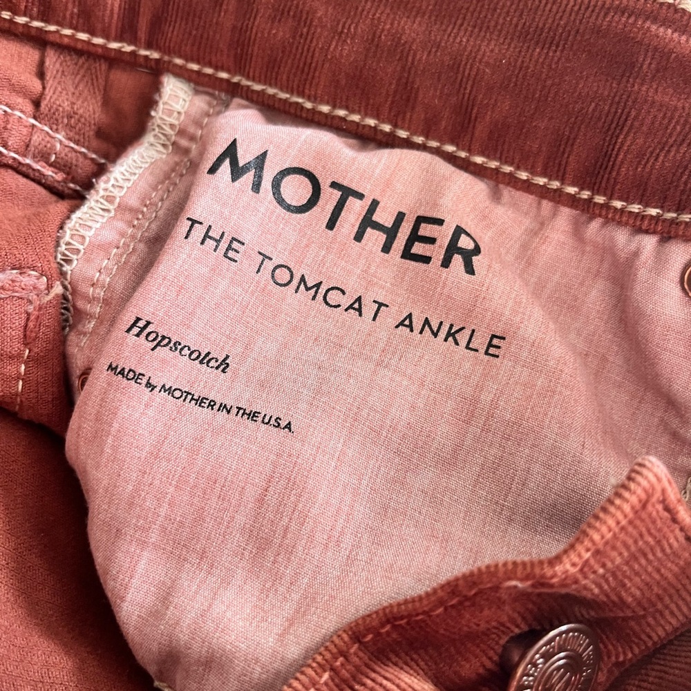 MOTHER Women's The Tomcat Ankle Hopscotch Corduroy Pants - Picture 7 of 7